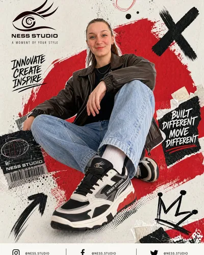 Streetwear Sneaker Poster Ad