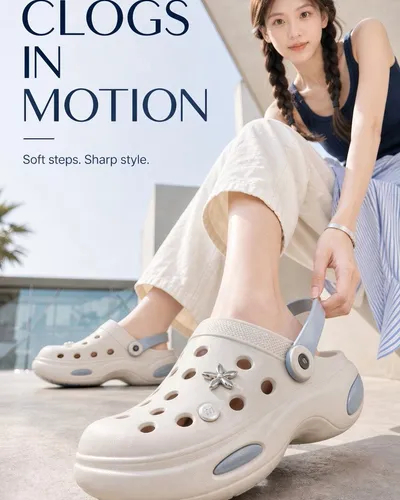 Foam Clogs Ad Poster