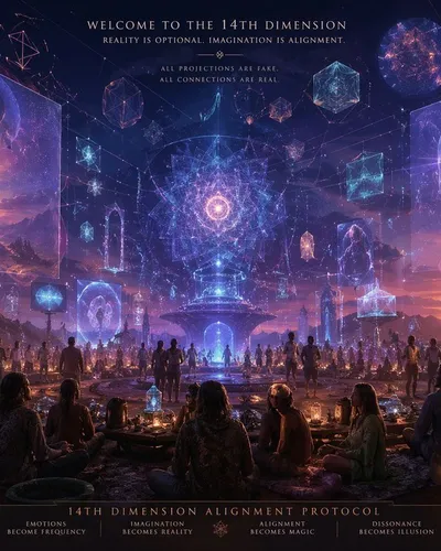 14th-Dimension Projection Scene