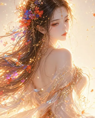Eastern Fantasy Female Half-Portrait