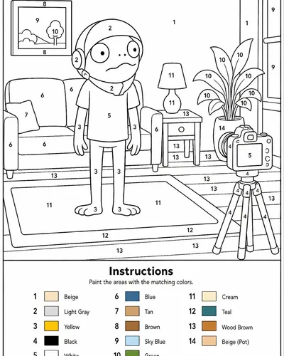 Printable Paint by Numbers