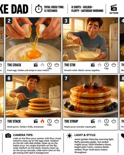 Pancake Dad Storyboard
