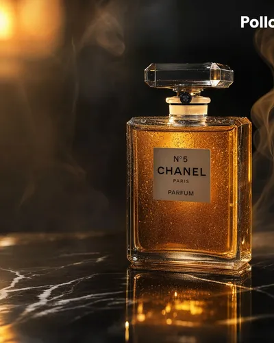 E-commerce Main Image - Luxury Amber Perfume Ad