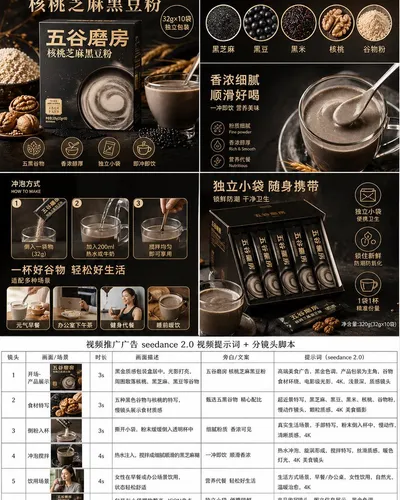 E-commerce Main Image - Premium Grain Powder Ad Board