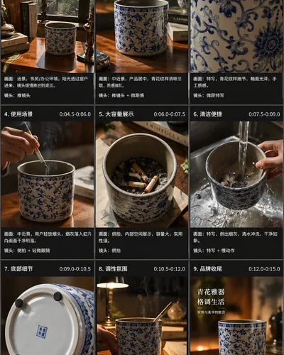 E-commerce Main Image - 9-Panel Product TVC Storyboard