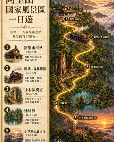 Alishan One-Day Travel Poster