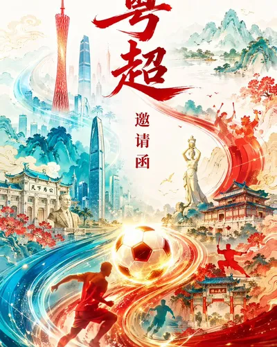 Guangdong Super League Invitation Poster