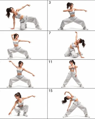 16-Pose Dance Reference Sheet