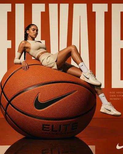 Avant-Garde Basketball Sculpture Sports Fashion Ad