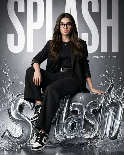 SPLASH Fashion Brand Hyper-Realistic Campaign Poster