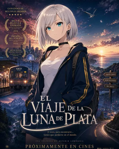Anime Fantasy Travel Movie Poster