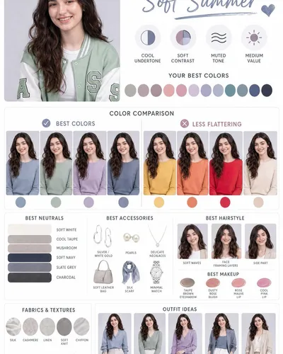 Personal Color Analysis Graphic Board
