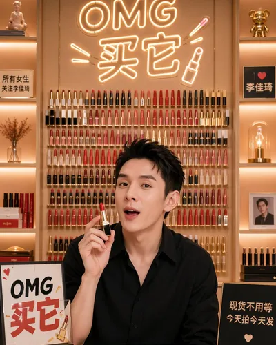 Li Jiaqi Lipstick Livestream Background