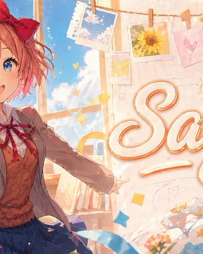 Dreamy Anime Sayori Banner