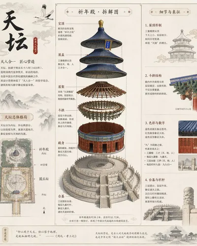 天坛古建拆解全图