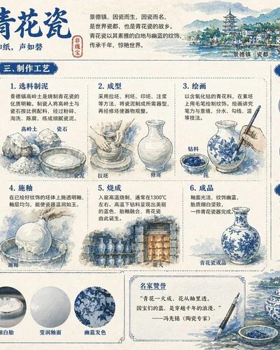 景德镇青花瓷全景解说图谱