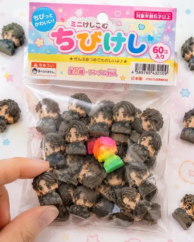 复古日系迷你橡皮商品包装